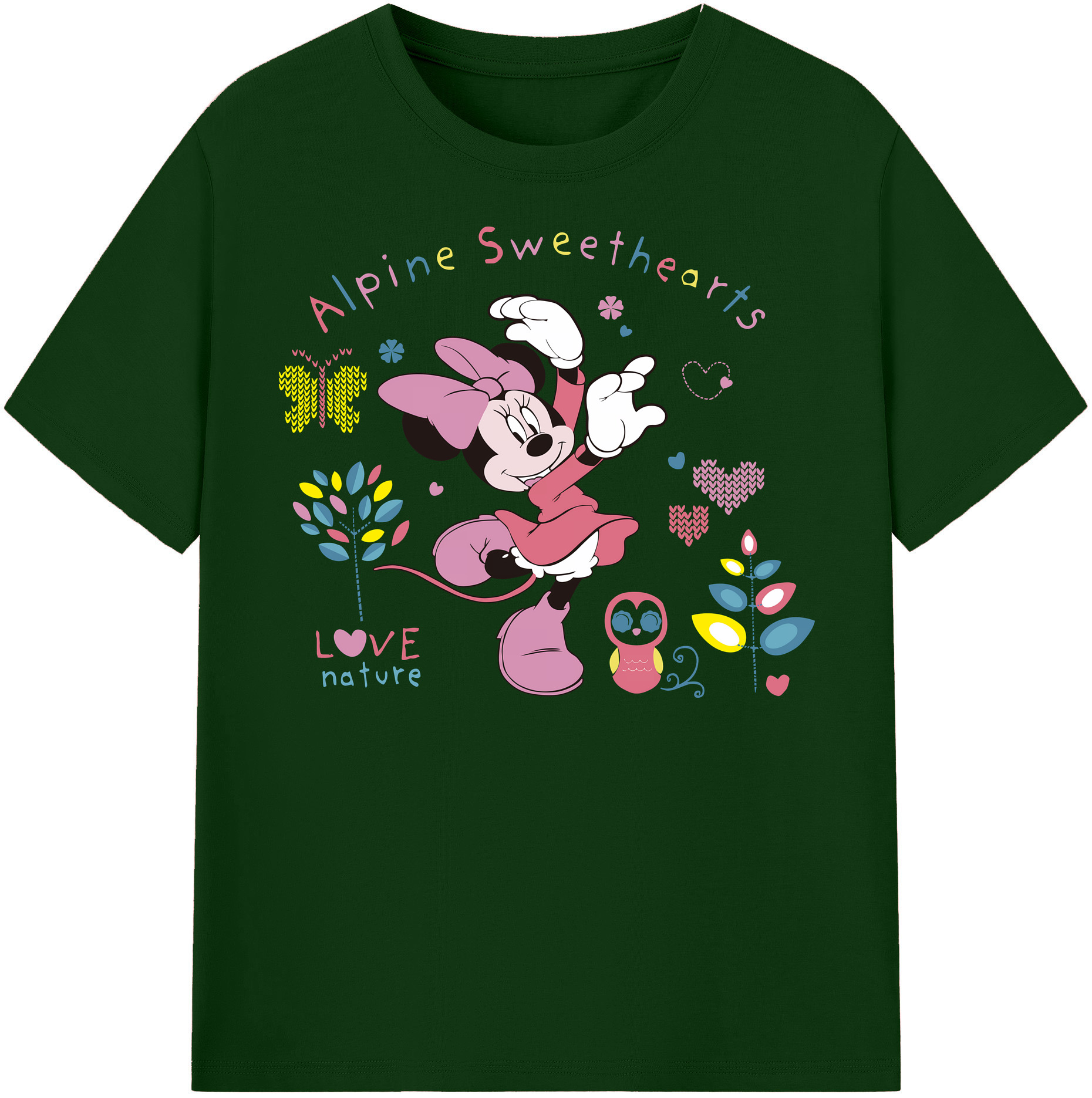 （画像用） ミッキーマウス Mickey Mouse 綿100％半袖Tシャツ（フロントプリント）